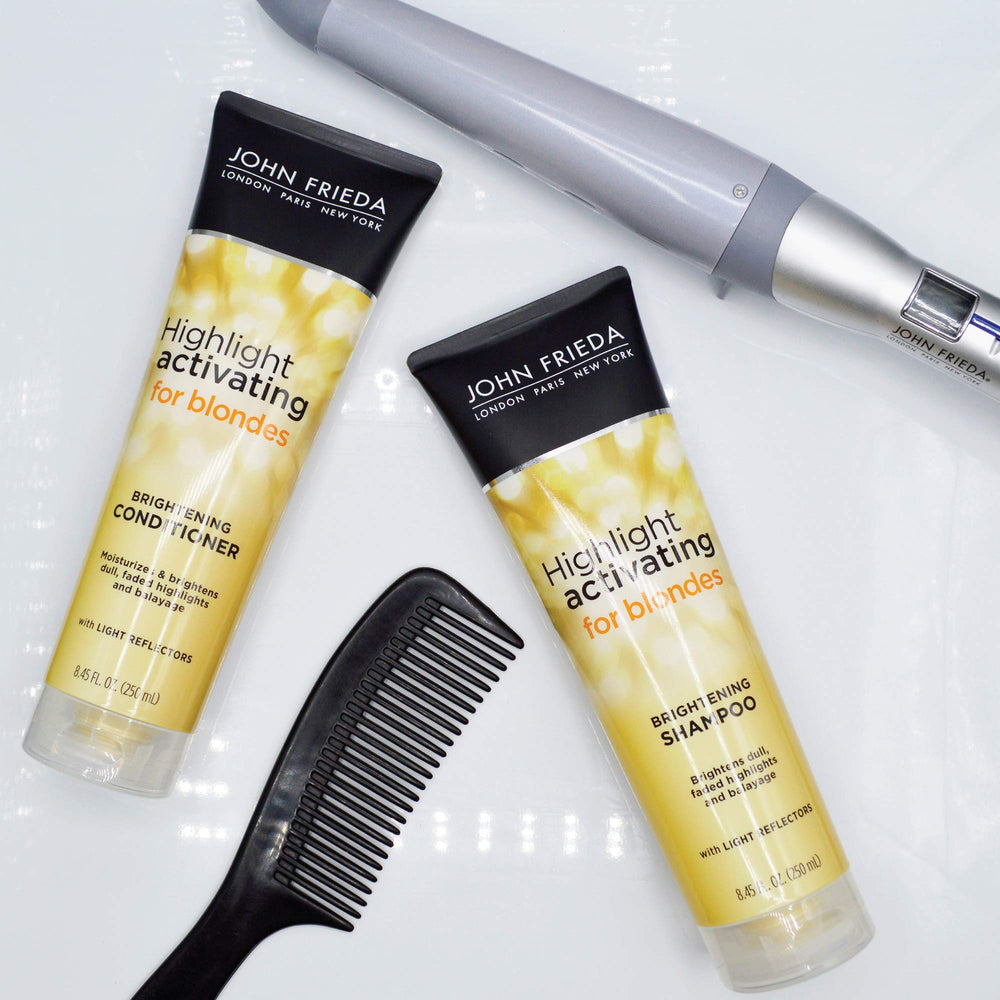 Bottle is shown pouring conditioner for quick, even coverage on hair