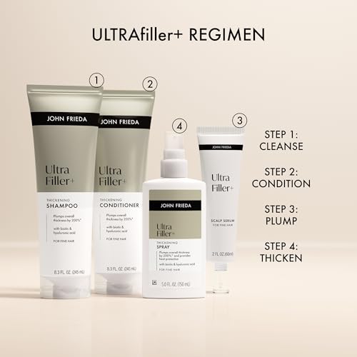 John Frieda ULTRAfiller+ hair looks fuller after using the system.