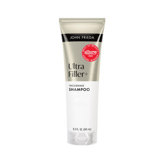 John Frieda ULTRAfiller+ Thickening Shampoo bottle shows instant thickness boost