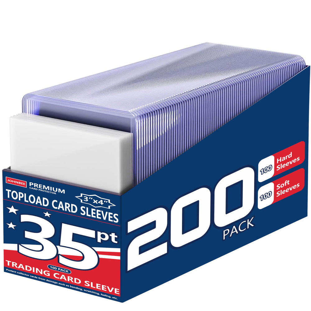 JohnBee 200-card sleeves pack protects collections.
