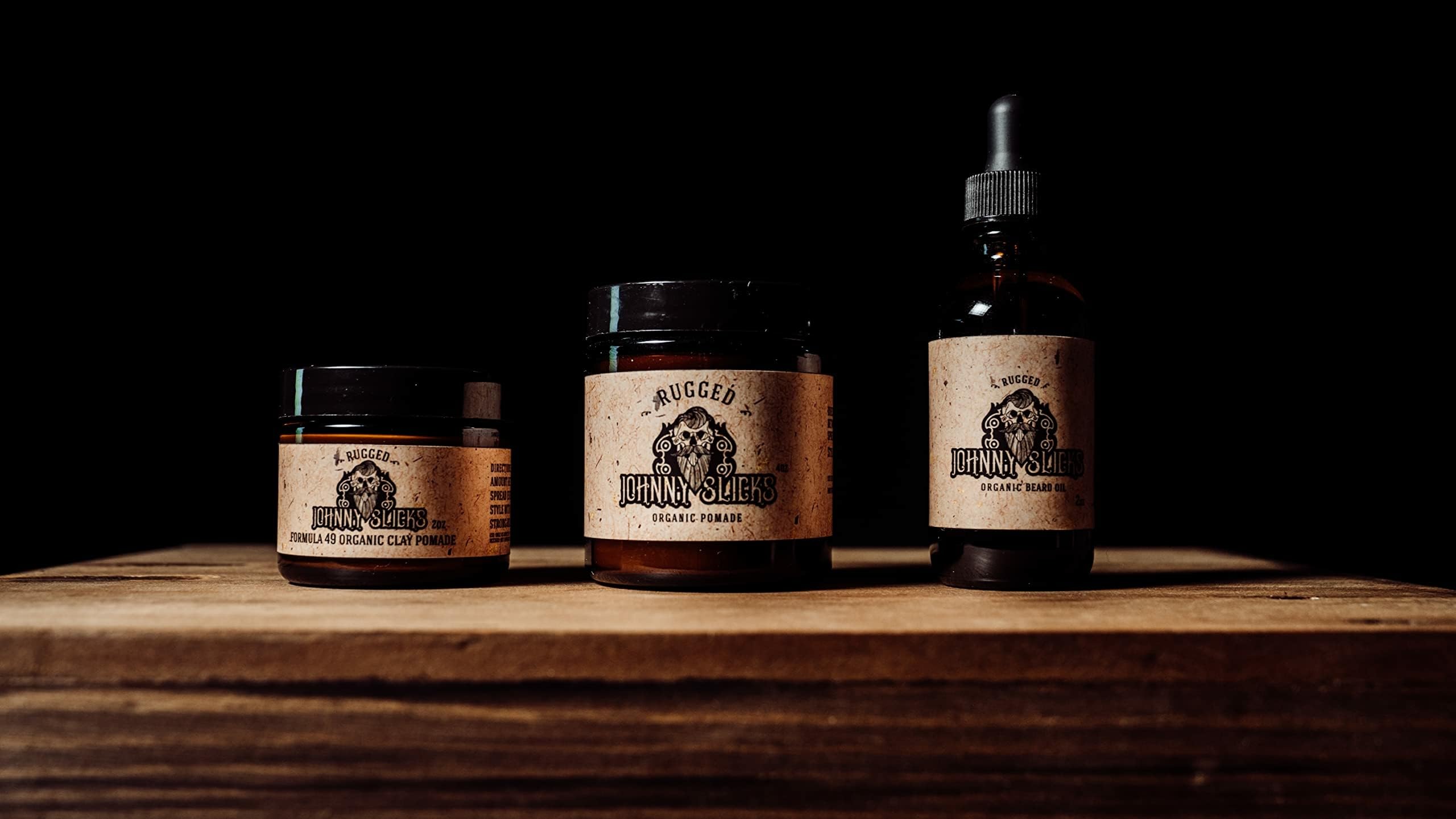Johnny Slicks Formula 49 clay ingredients feature beeswax and coconut oil.