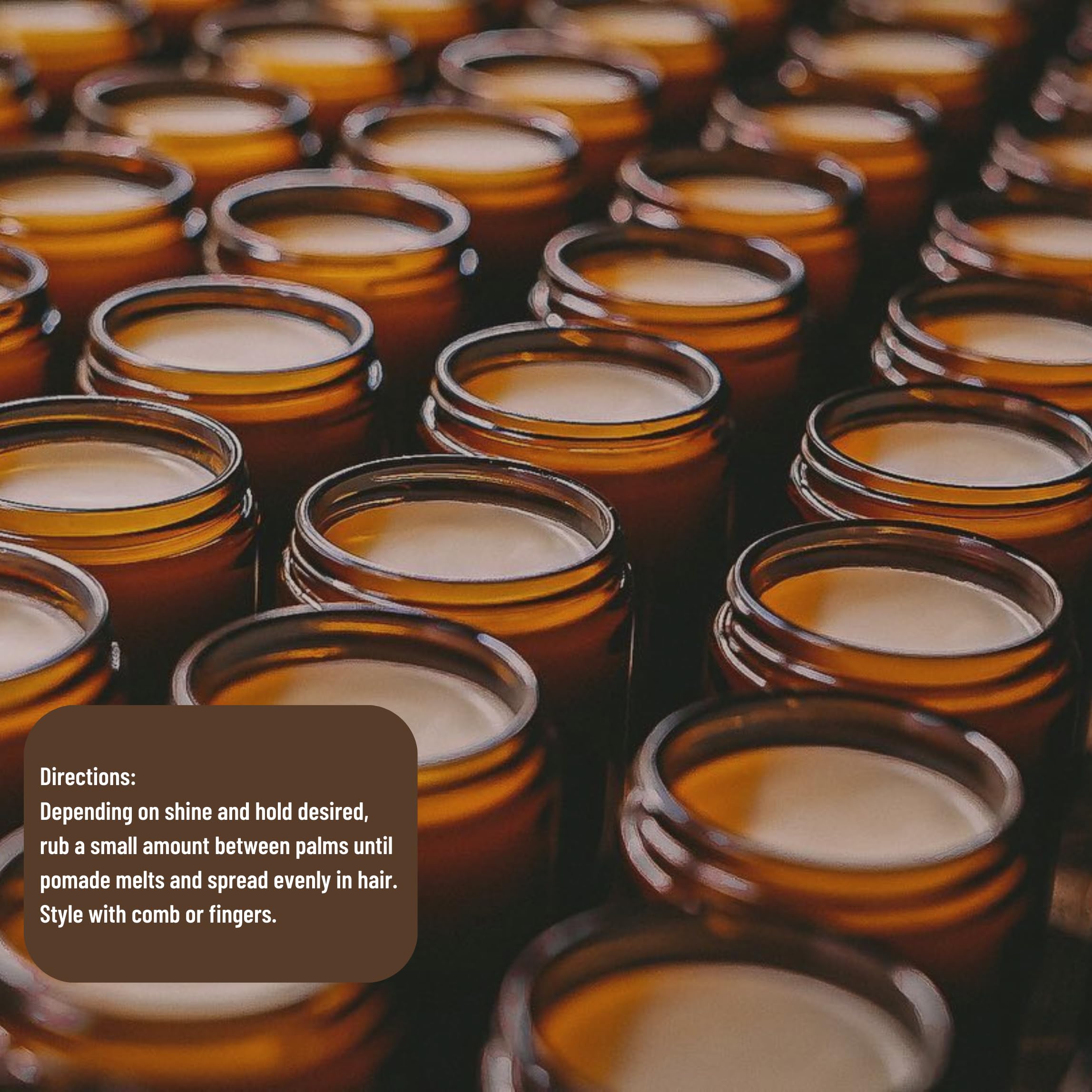 Pomade helps hydrate dry skin while styling.