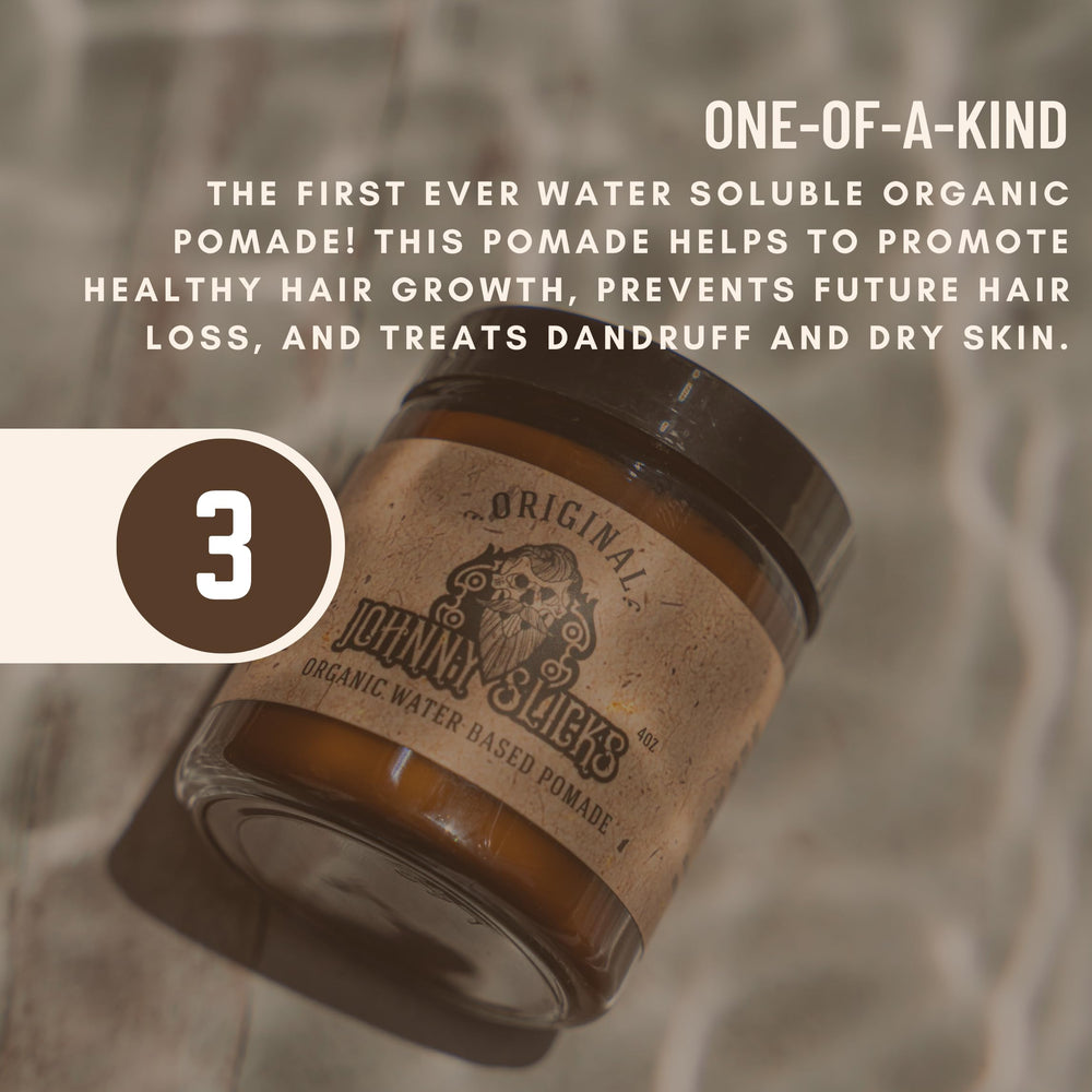 USA-made, veteran-owned Johnny Slicks grooming brand.