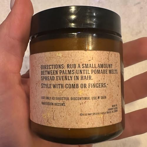 Johnny Slicks organic beeswax formula supports hold and nourishment.