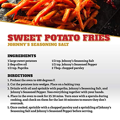 Steamed vegetables brightened by Johnny's Seasoning Salt finish.