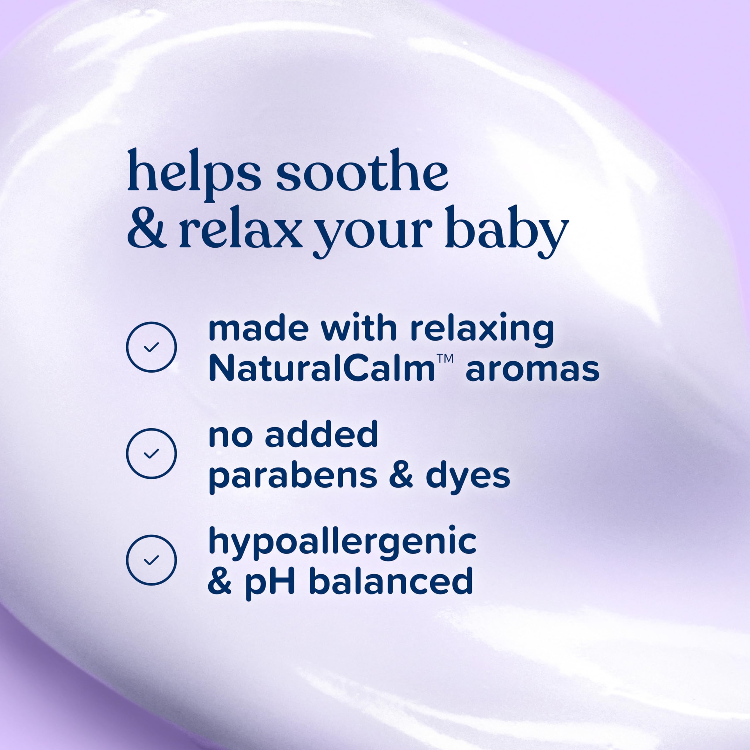 Dye-free and paraben-free packaging highlights gentle skincare for babies