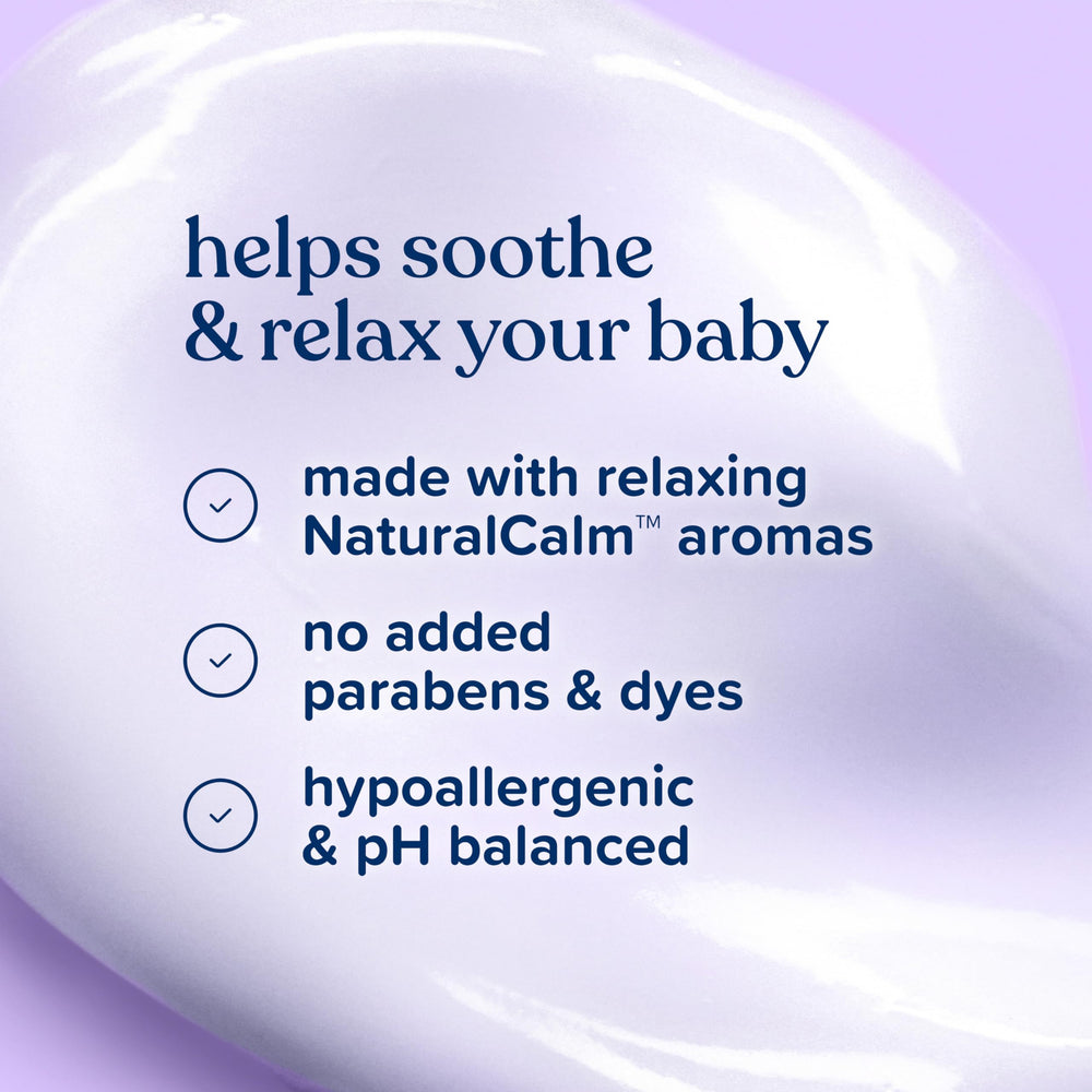 Dye-free and paraben-free packaging highlights gentle skincare for babies
