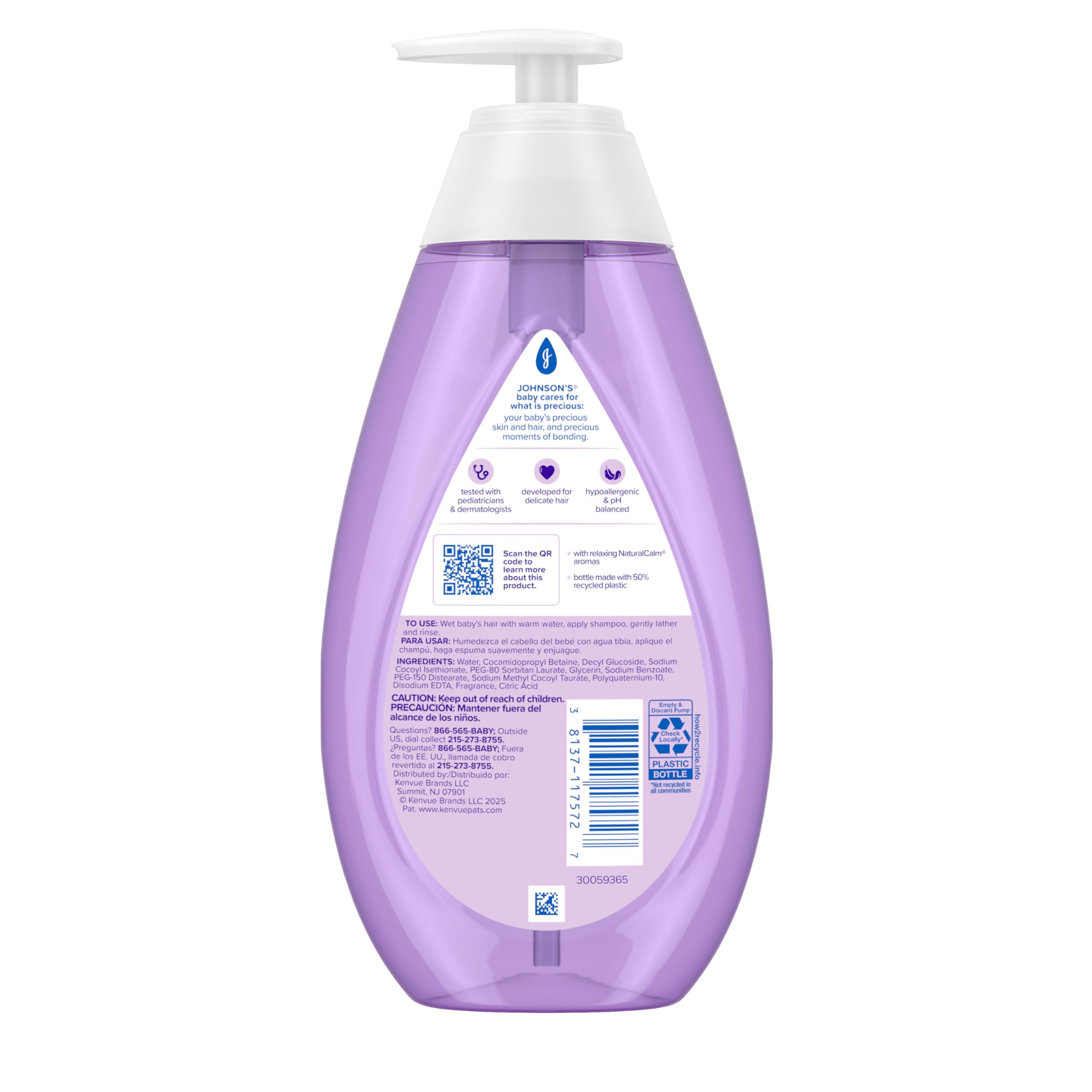 Family-friendly shampoo suitable for babies, toddlers, and adults