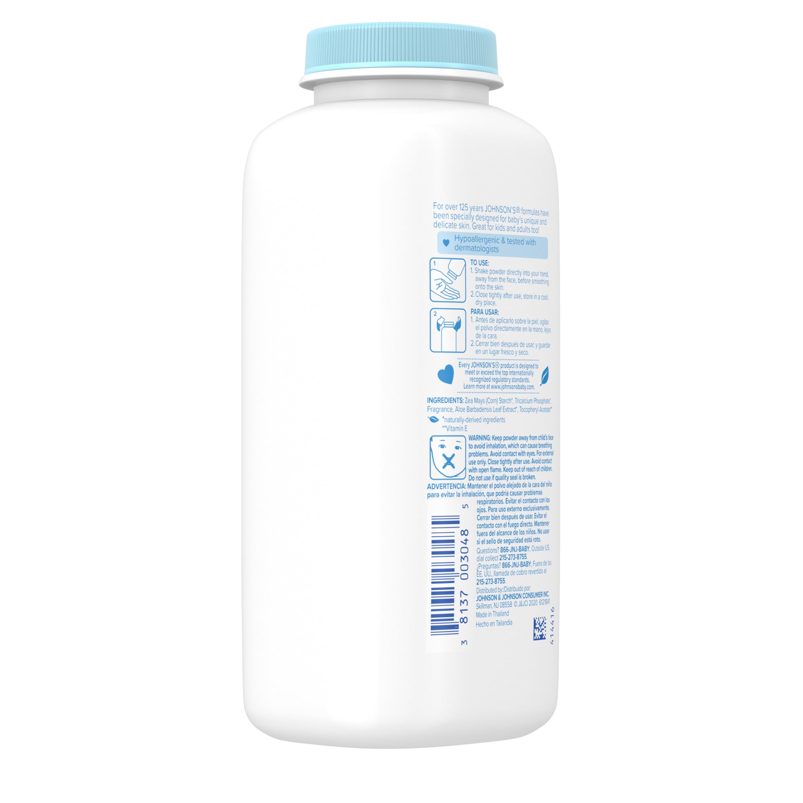 Free from parabens, phthalates, dyes, and talc