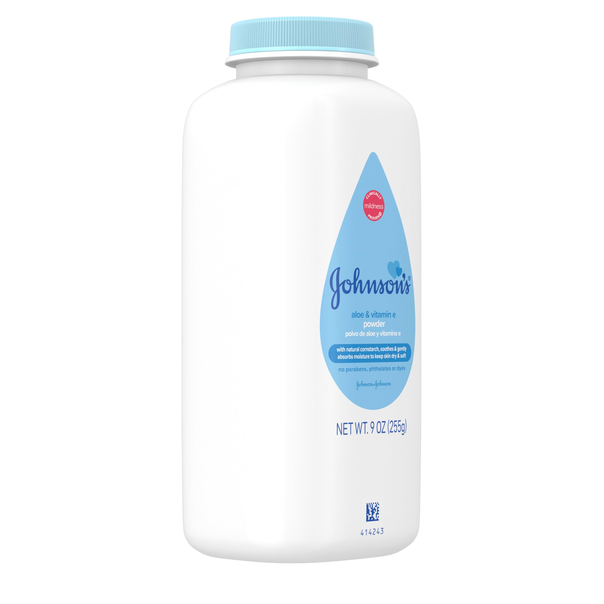 Johnson's Baby powder silky texture for easy, light application