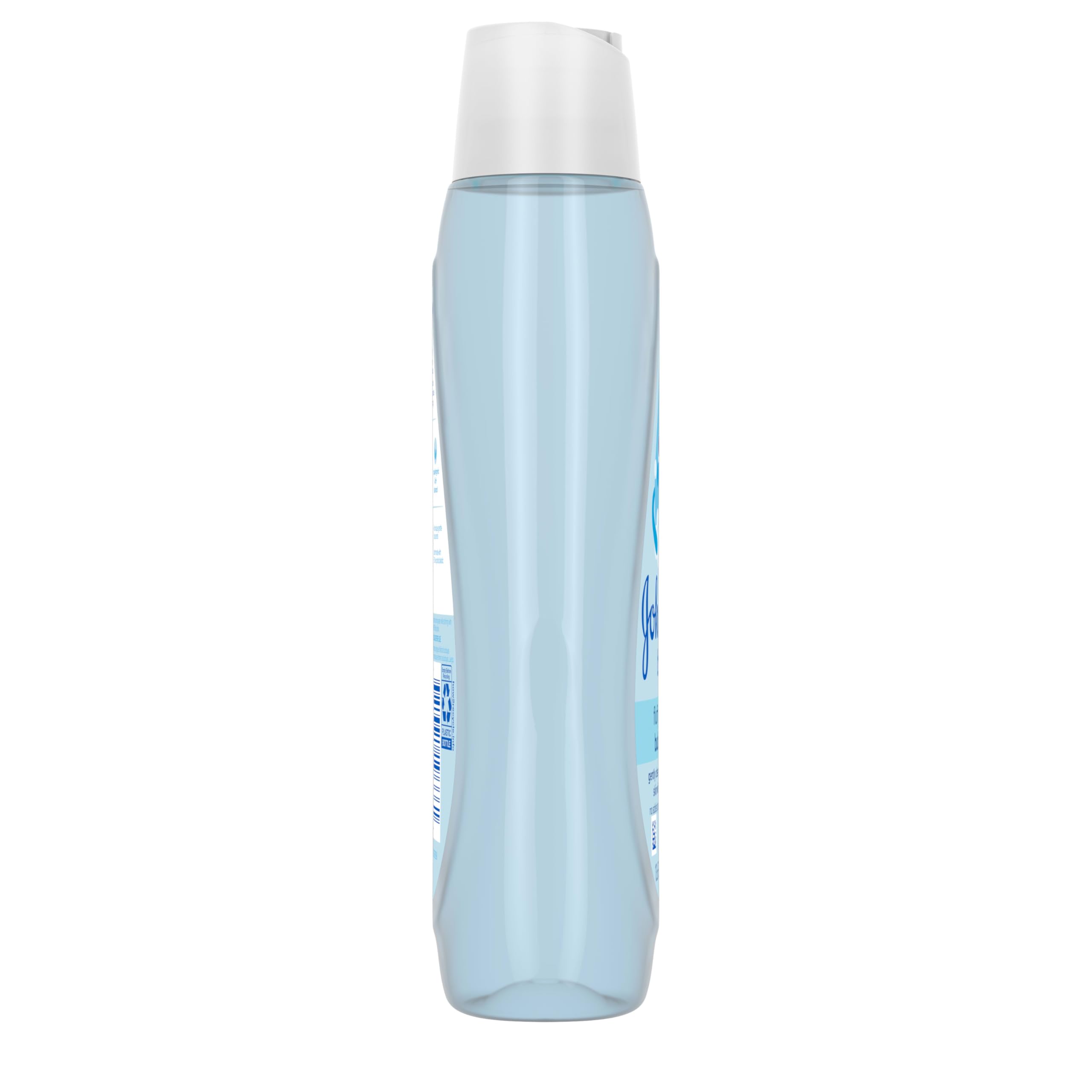 Johnson's Baby Fluffy Bubbles hypoallergenic gentle cleanse for delicate skin.