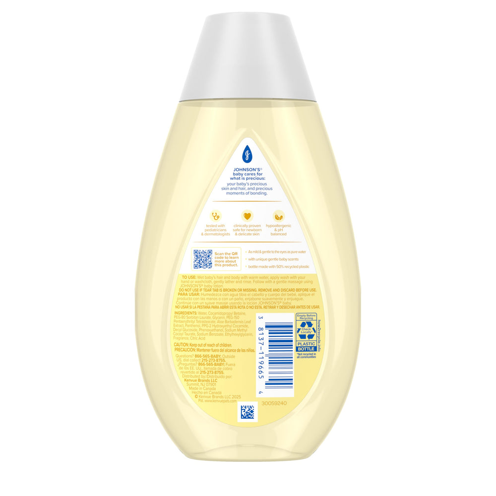 Soft skin and hair after bath with Johnson's Baby