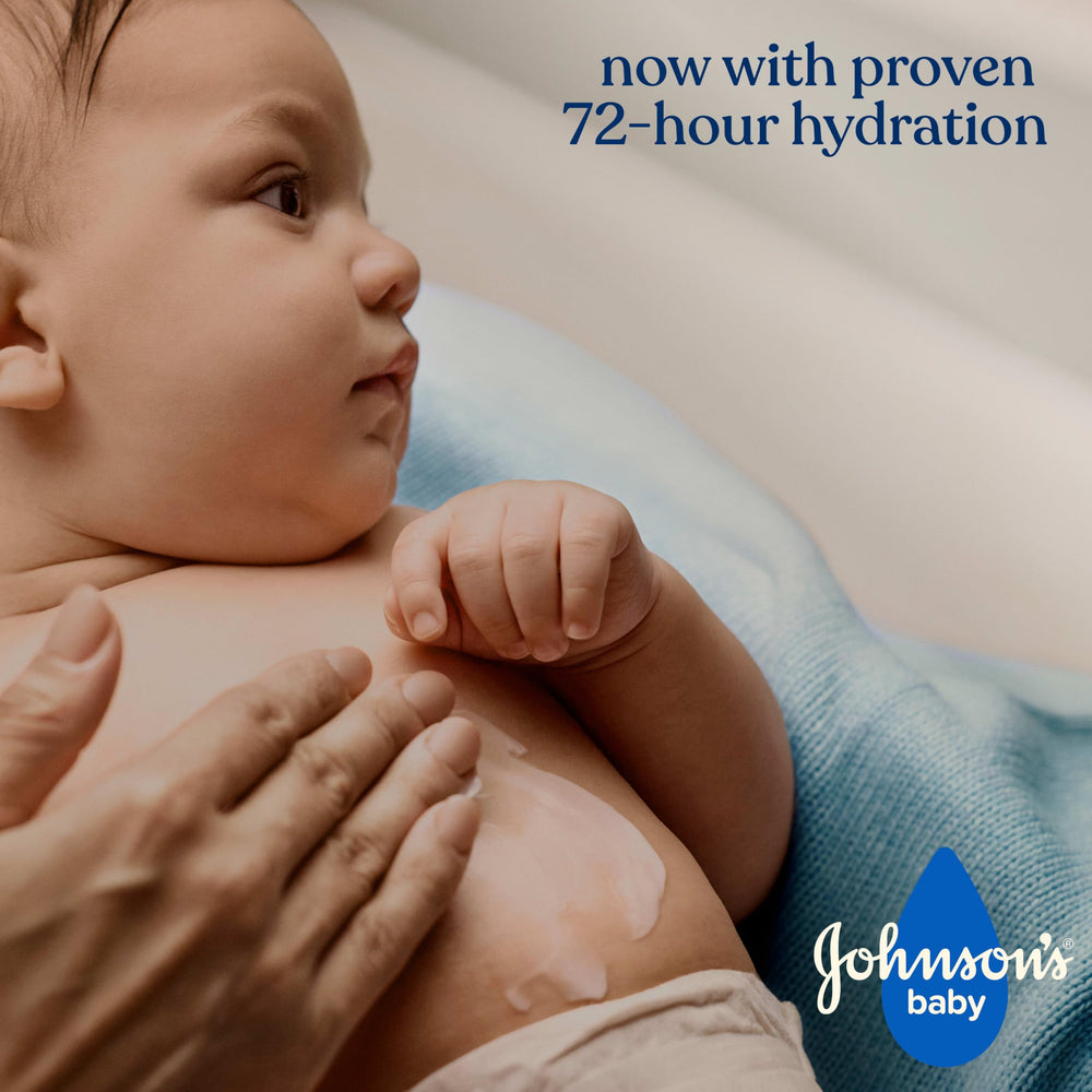 Hypoallergenic, pH-balanced Johnson's Baby Lotion suitable for the family