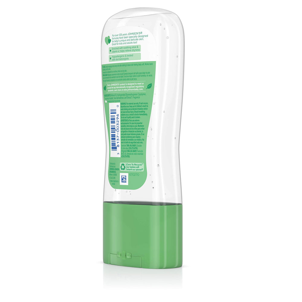 Johnson's Baby Oil Gel with light scent suitable for soothing baby routines