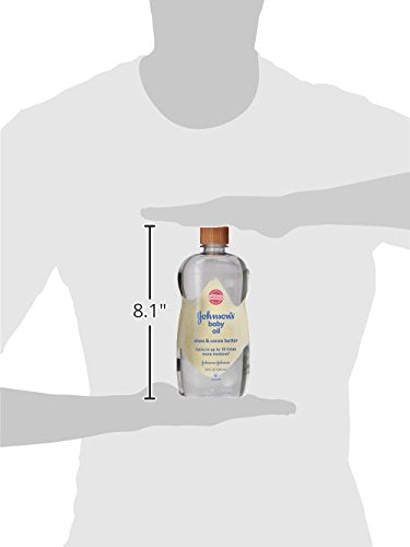 Johnson's Baby Oil helps prevent moisture loss on damp skin.