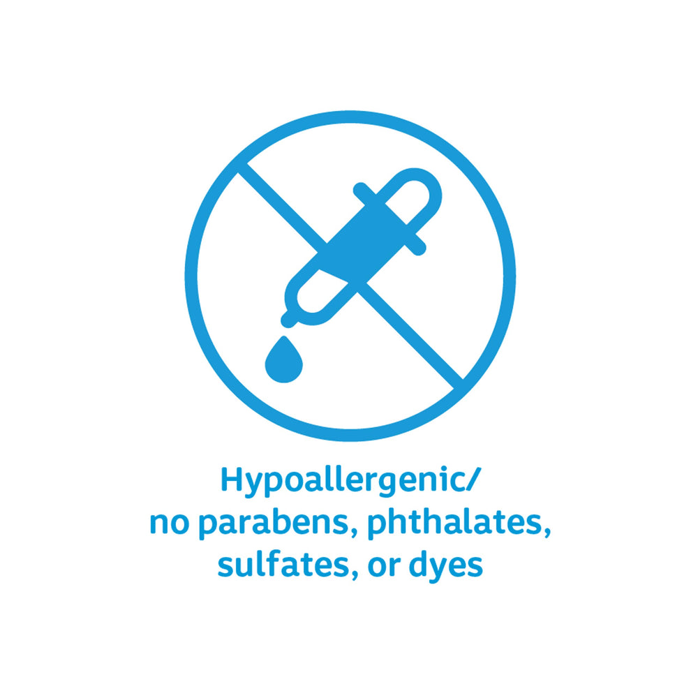 Johnson's Baby paraben- and alcohol-free formula for sensitive skin