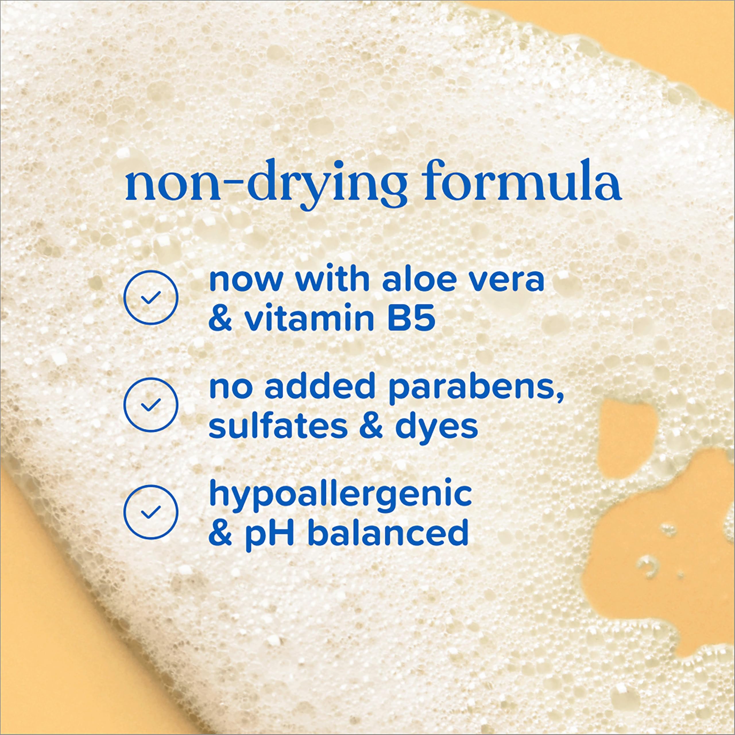 Pediatrician-tested Johnson's Baby Shampoo label for newborn use