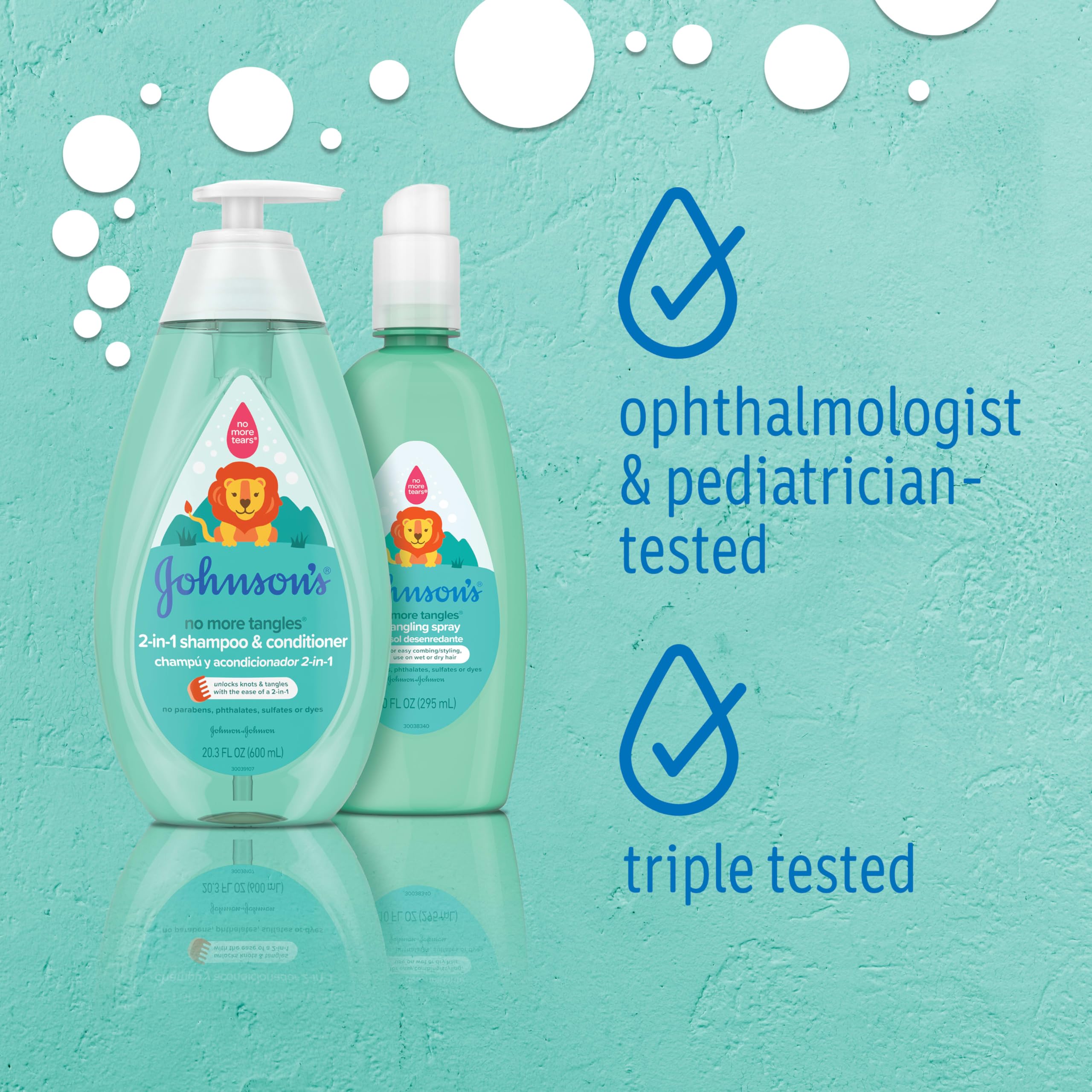 Hypoallergenic label signals mild care for delicate hair.