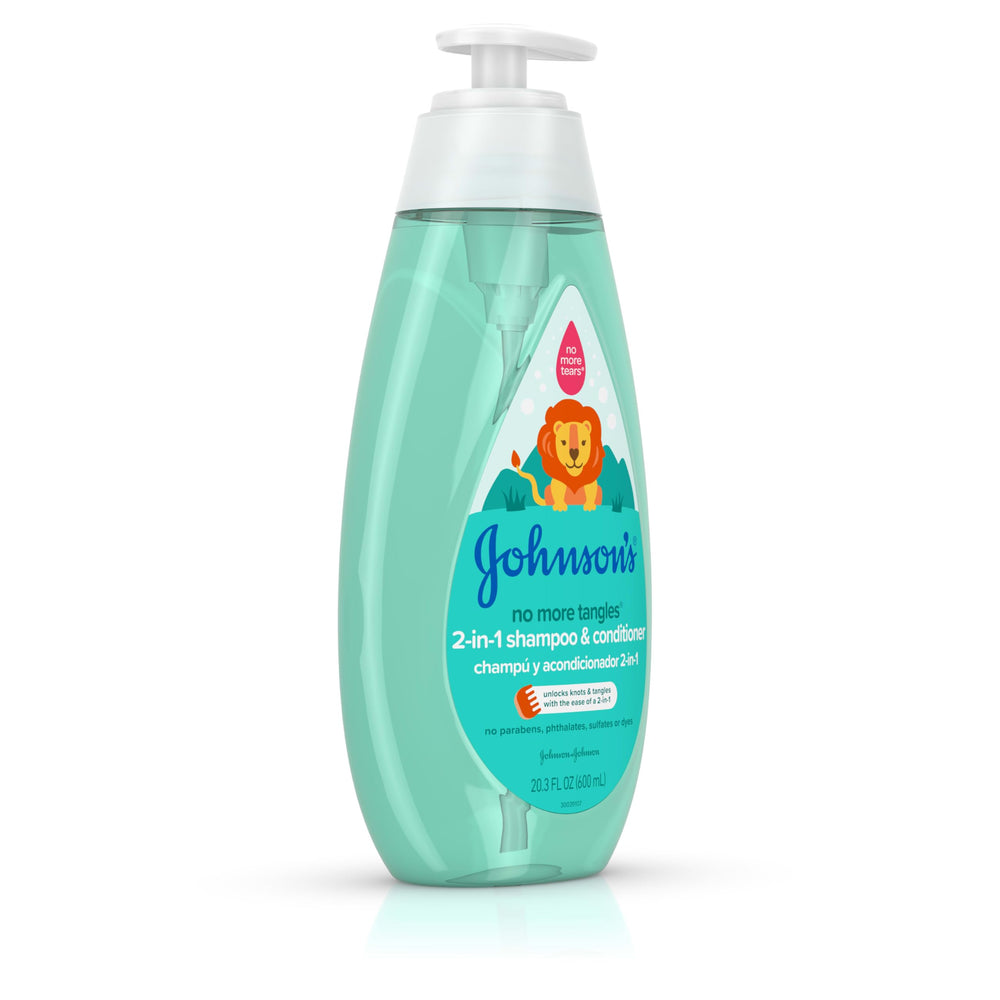 Pediatrician-tested badge on Johnson's packaging supports trusted use.