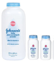 Johnson's Pure Cornstarch 15oz bottle pour for dry, soft skin.