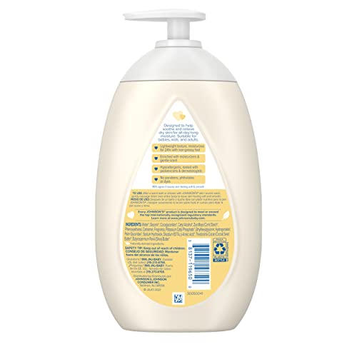 Johnson's Skin Nourish 24-hour moisture concept in action