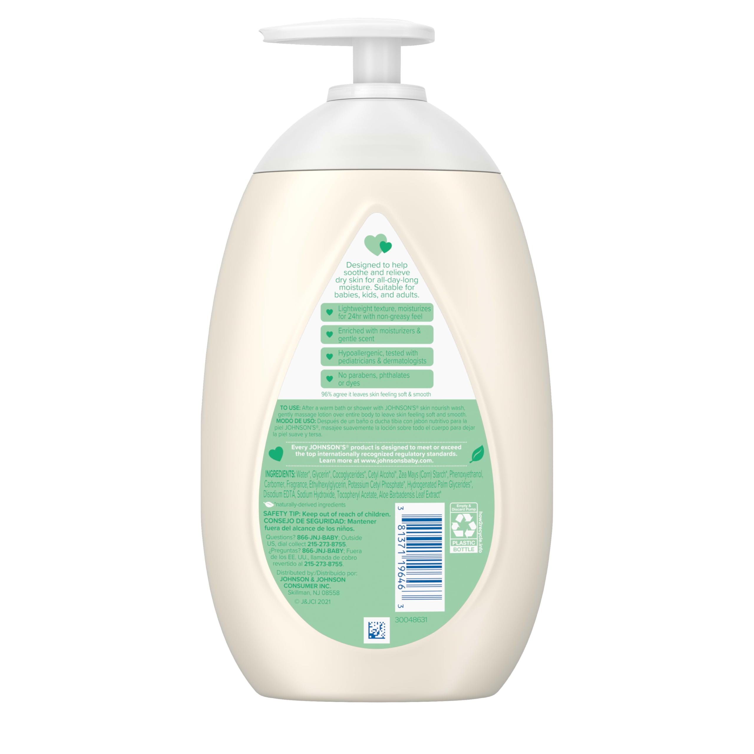 Johnson's Skin Nourish after-bath routine for gentle hydration