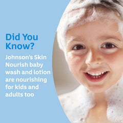 Johnson's Skin Nourish vitamin E enriched formula nourishes skin