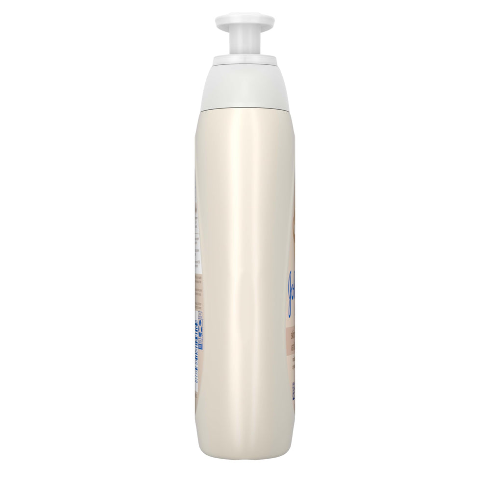 Johnson's Skin Nourishing Baby Lotion hypoallergenic label on bottle.
