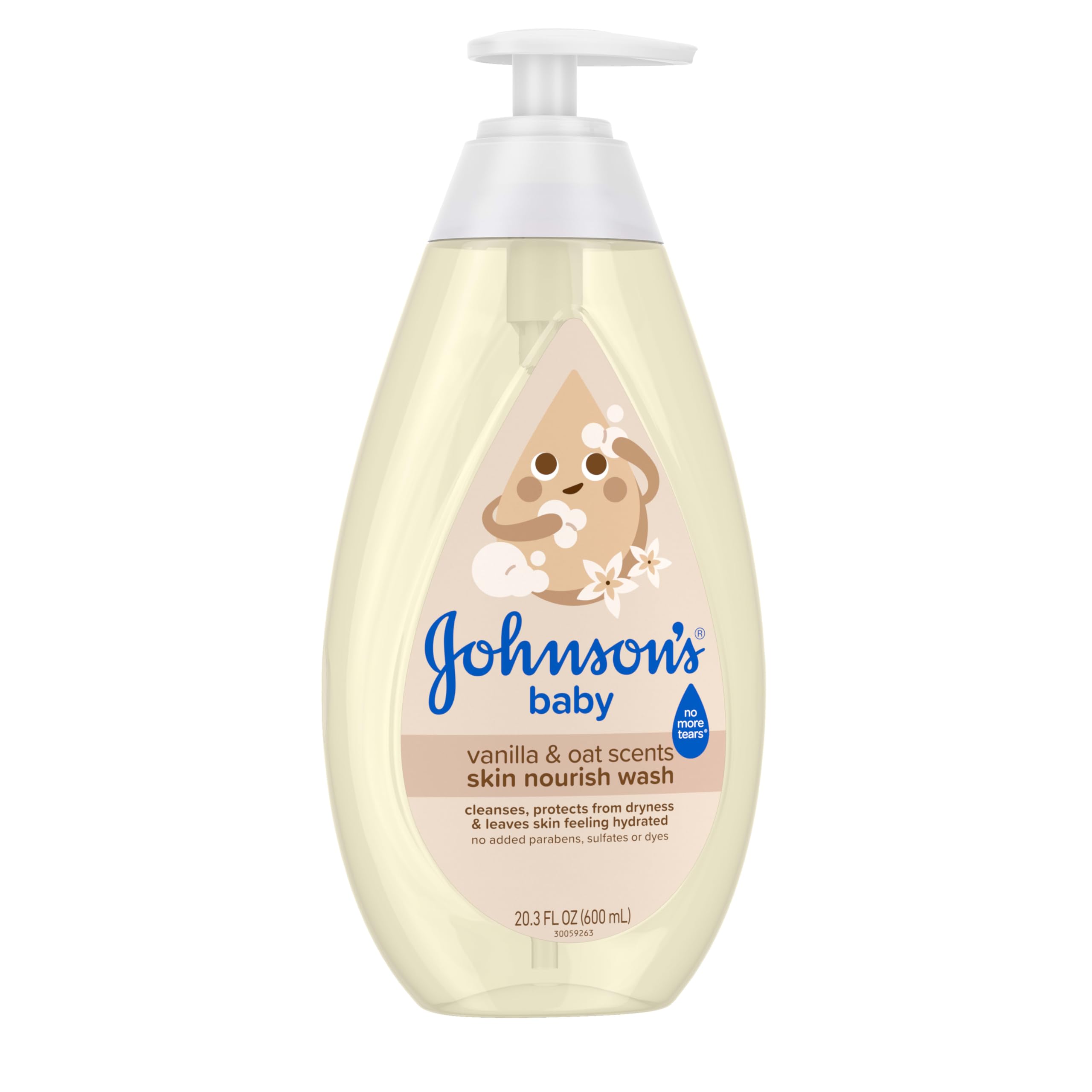 Johnson's Skin Nourishing Moisture no more tears formula in action