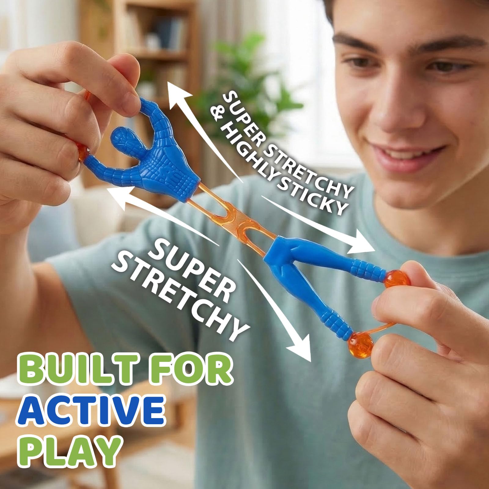 JOHOUSE gravity-defying climbers on glass surfaces for tactile interactive play.