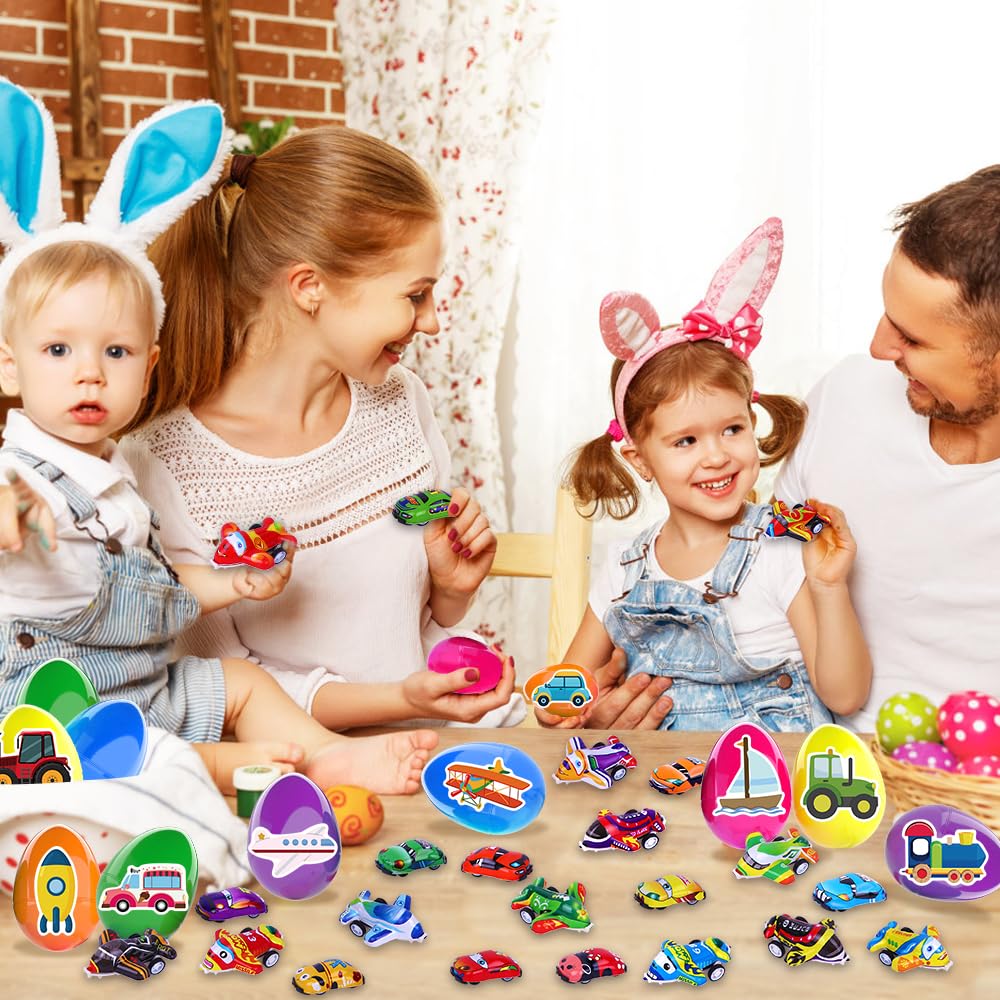 JOICEE kids hunting Easter eggs for a treasure-filled activity