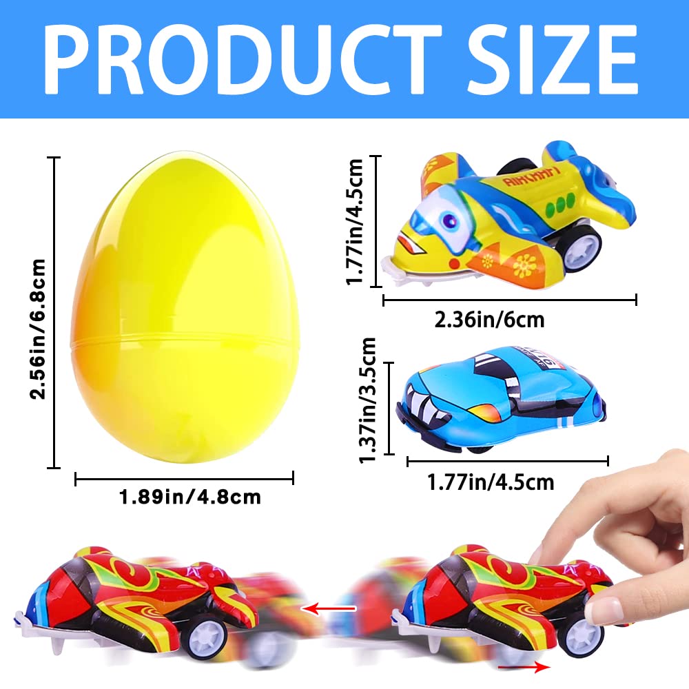 JOICEE Easter eggs with pull-back planes inside for active fun