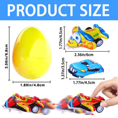 JOICEE Easter eggs with pull-back planes inside for active fun
