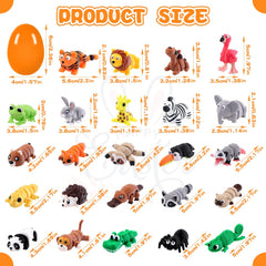 JOICEE forest-themed 3D printed figurines in vibrant colors for display