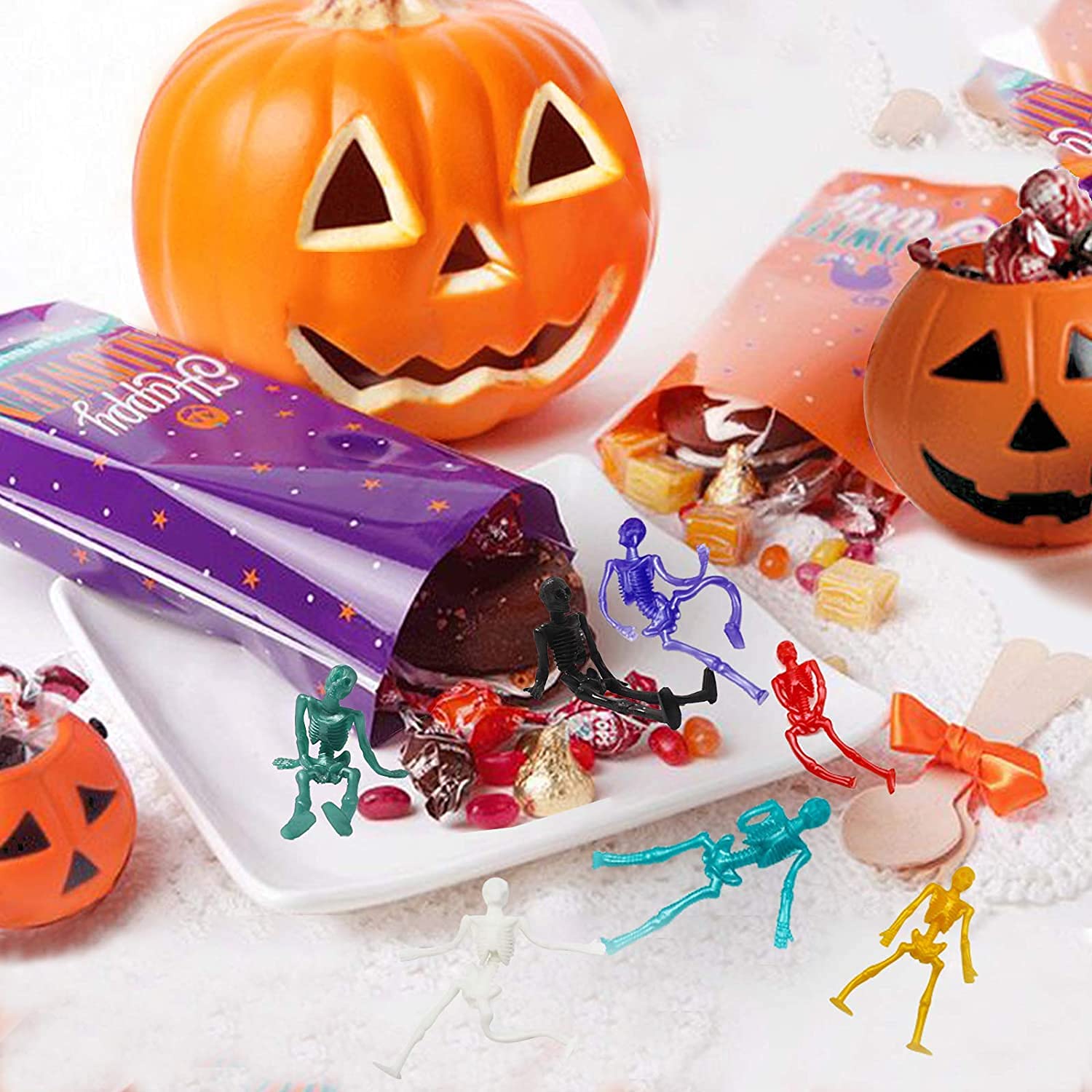 JOICEE mini Halloween toy set offering colorful stretchable fun for kids at parties.