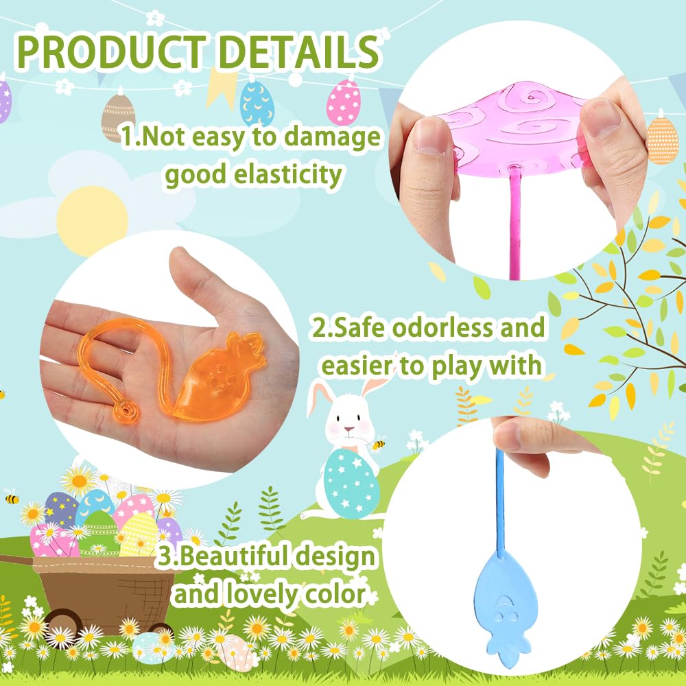 JOICEE sticky hands measure 1.2 by 7.5 inches, easy to tuck into goody bags.