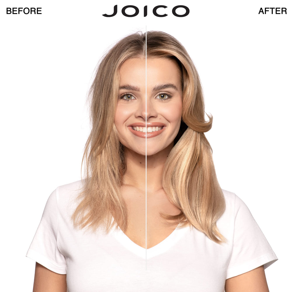 Joico Defy Damage Conditione r bottle front view emphasizing nourishing formula for stronger hair