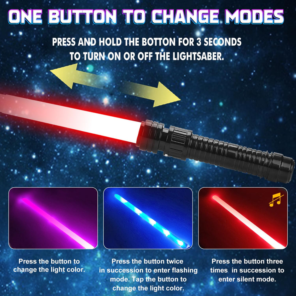 JOINBO motion-sensing effects on sword add realism to pretend duels.