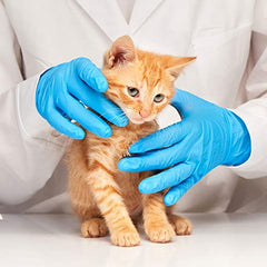 Jointown blue nitrile gloves with smooth finish for better tactile feedback.