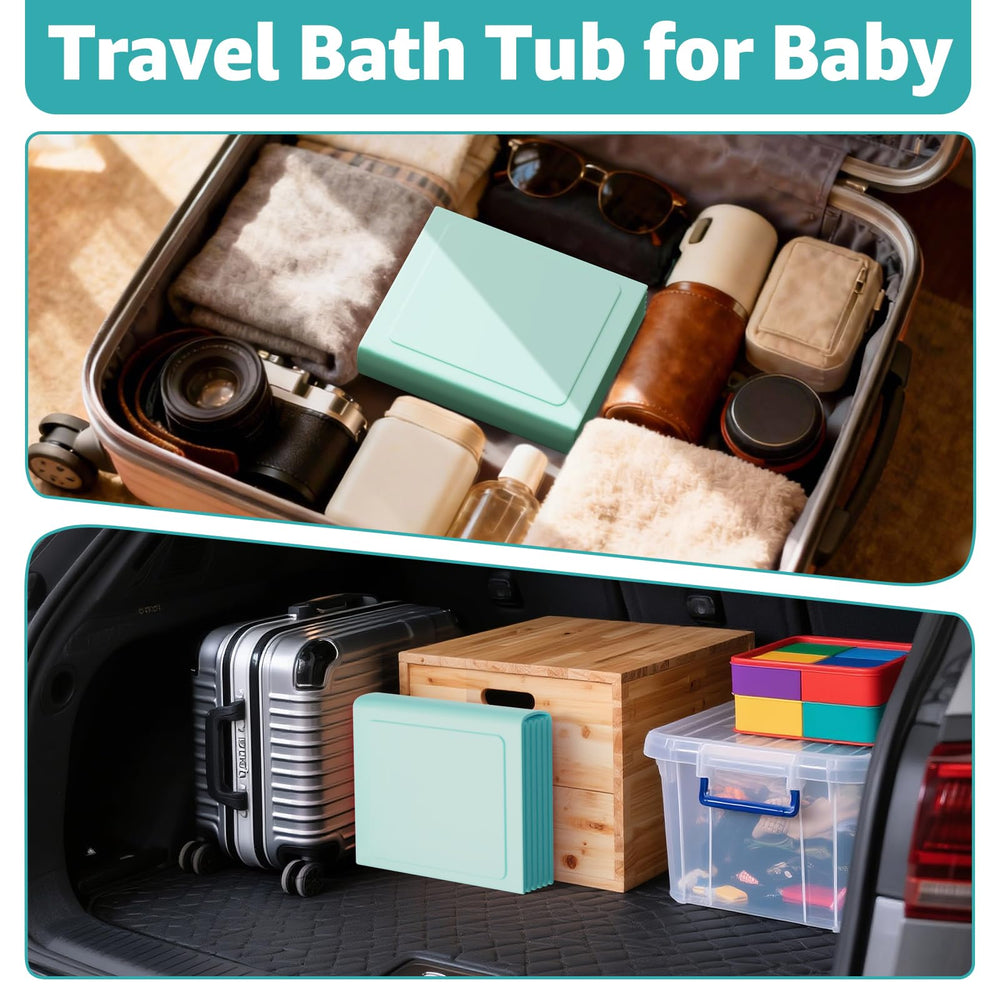 Jollcma tub converts to infant pool or sandbox for play.