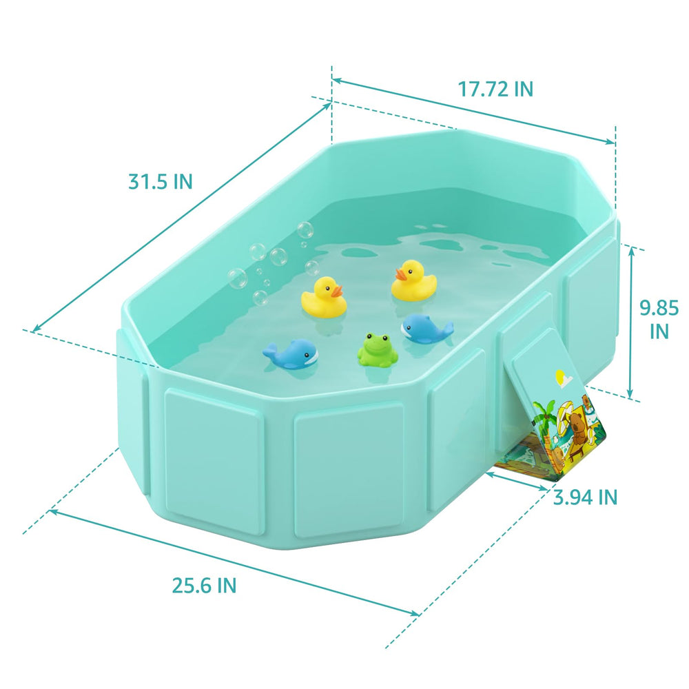 Jollcma portable tub ready for travel and outdoor use.