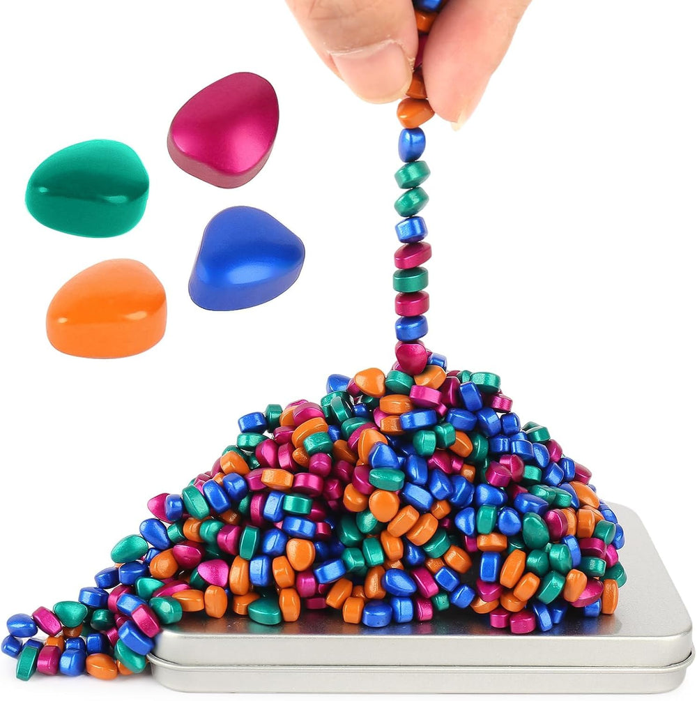 Jollicube 350pcs fidget toys pack close-up with smooth 5mm ferrite balls for desk focus
