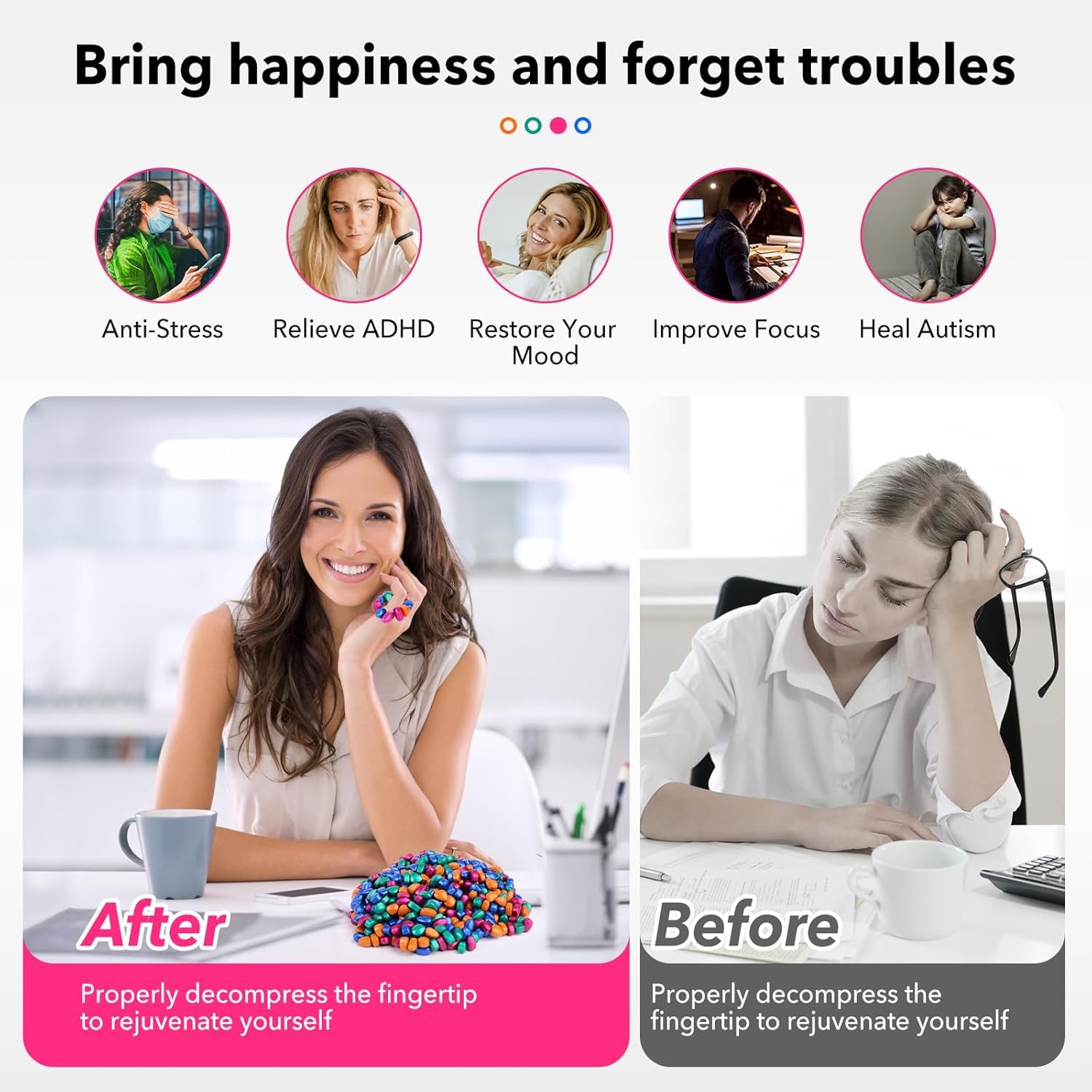 Jollicube desk gadget set displayed for office decoration and daily reshaping