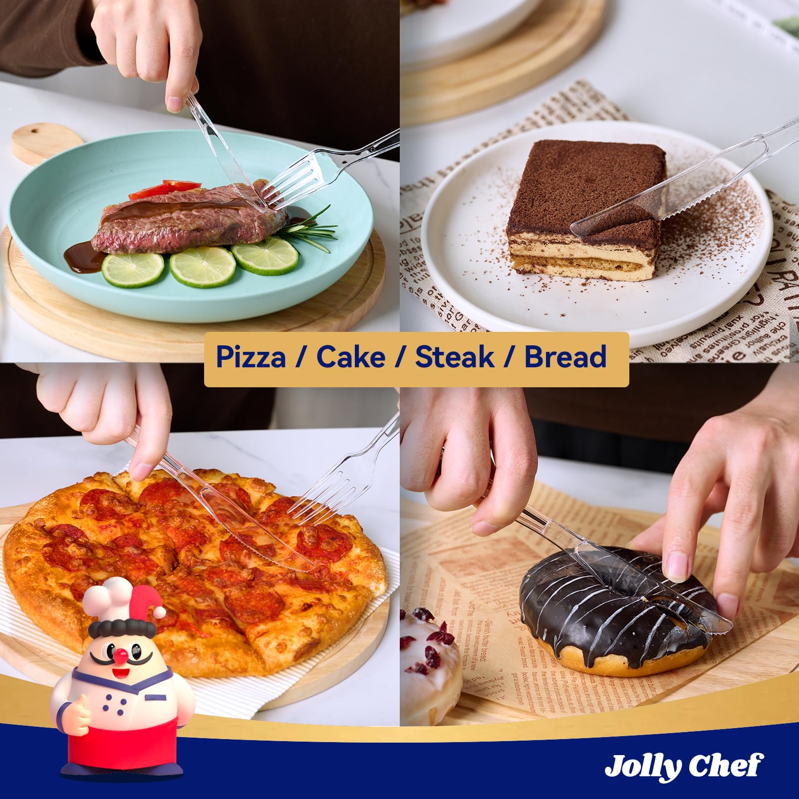 JOLLY CHEF 7.7-inch knife for fruits and desserts at gatherings