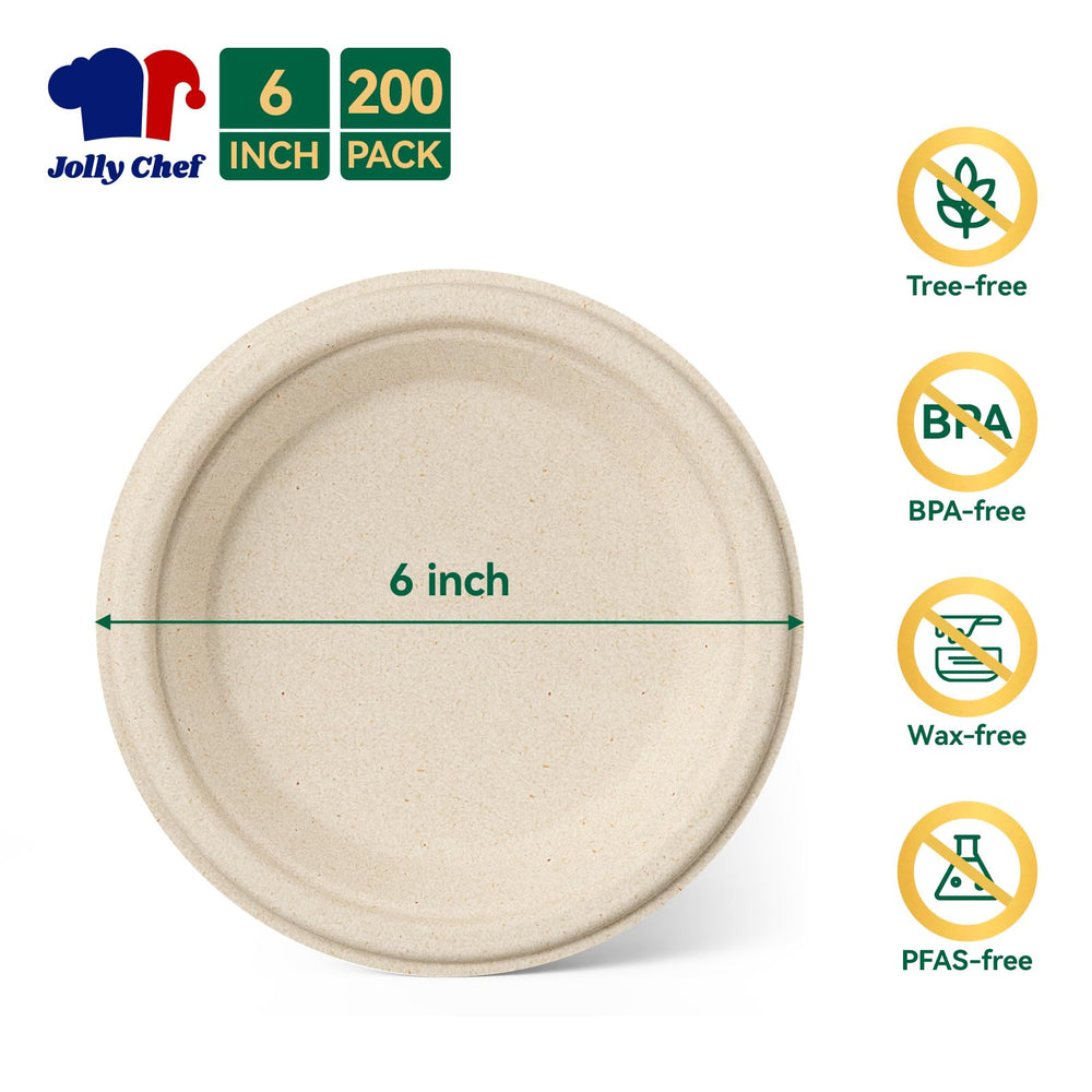 JOLLY CHEF BPA-free, plastic-free plate keeps meals worry-free