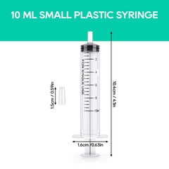 JOLLY PARTY 100-pack 10ml syringe with scale for clear measurement.