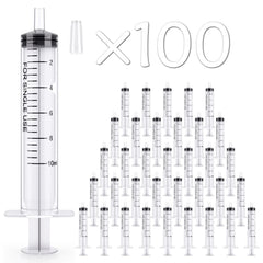 JOLLY PARTY 100-pack 10ml syringe with tip cap maintains seal for accurate dispensing.