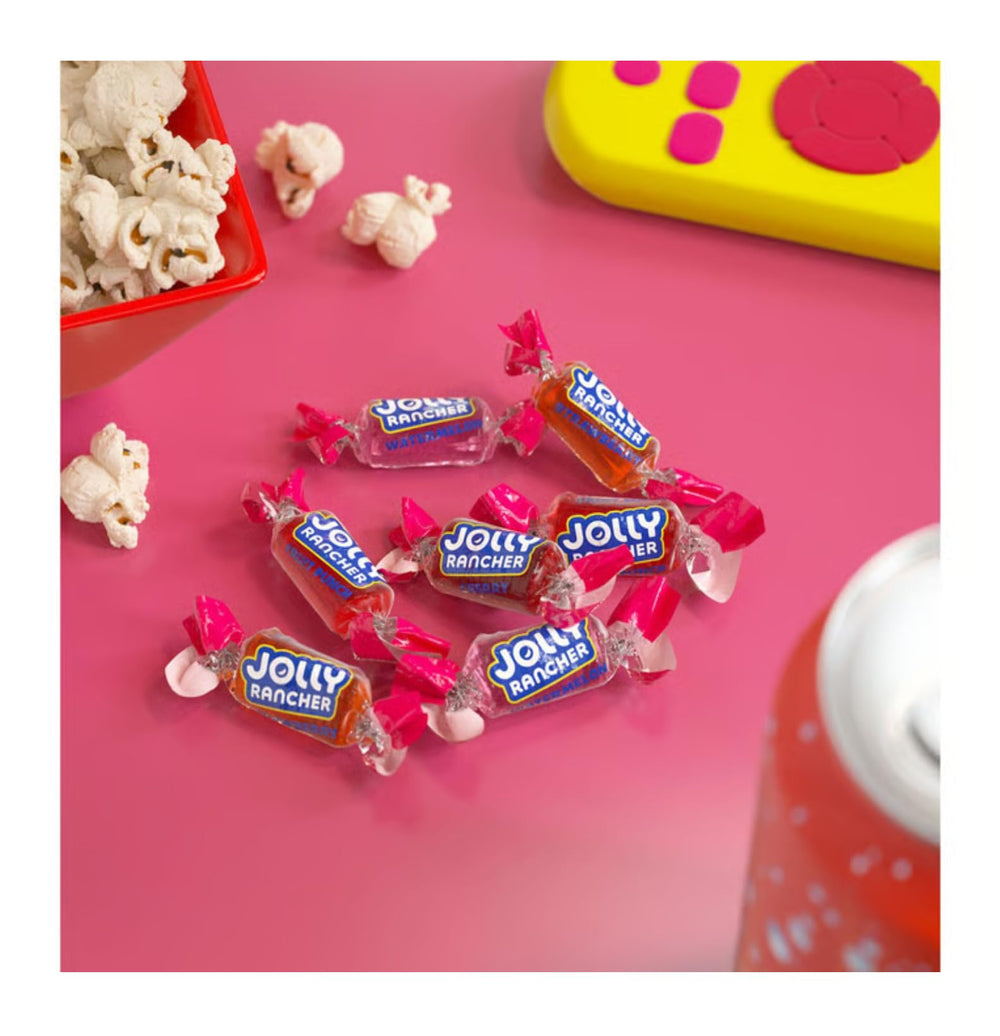 Jolly Rancher Awesome Reds Strawberry candies close-up perfect for gatherings.
