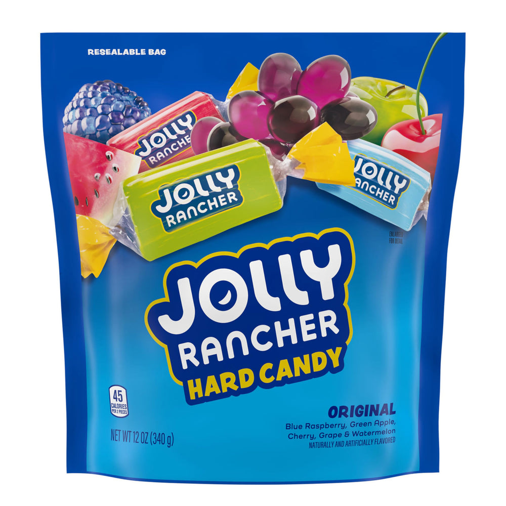 Blue raspberry candies from Jolly Rancher offering bold flavor for snacking