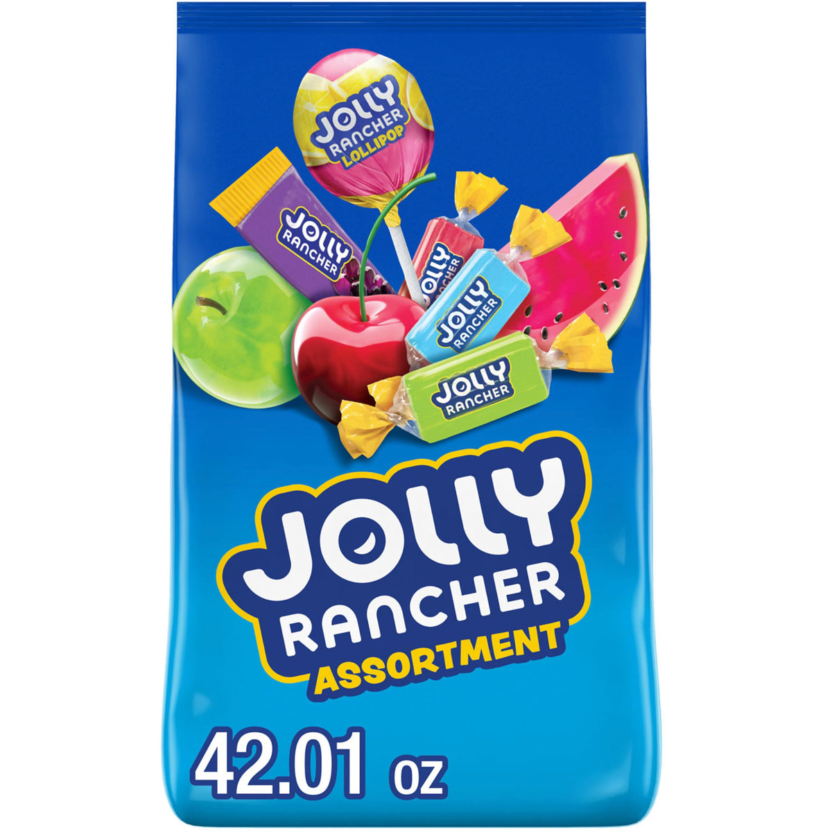Jolly Rancher bulk bag front view, ideal for parties and on-the-go snacking.